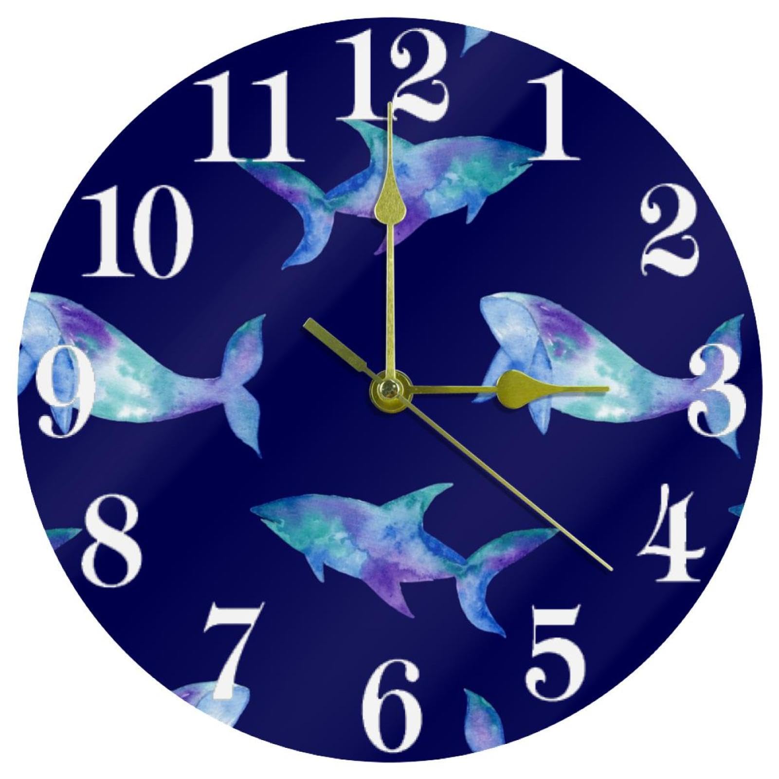 Horloge murale silencieuse pour bureau : fini le tic-tac avec cette galaxie aquarelle