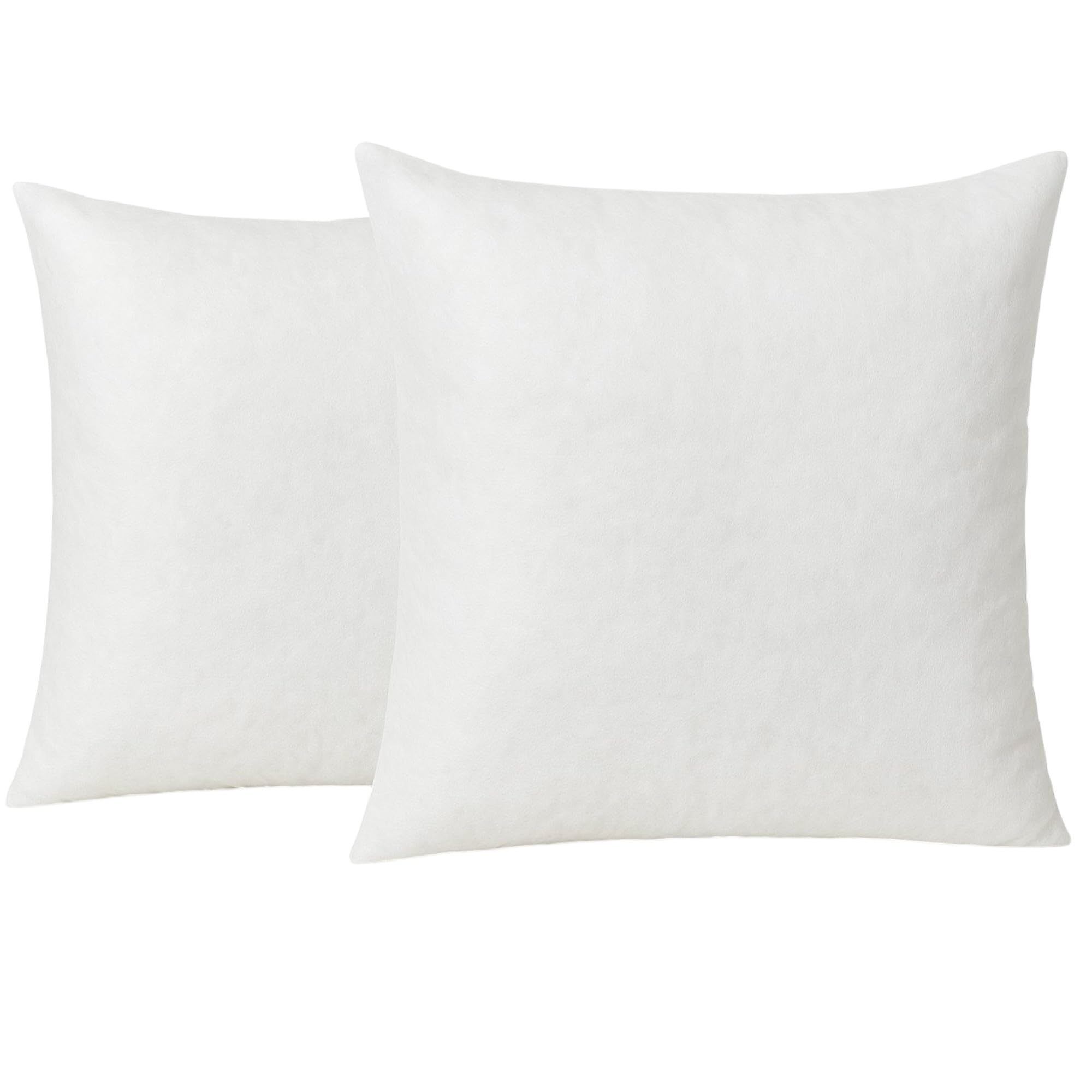 Pro Home 45 x 45 Cushion Insert Pack of 2 Soft & Fluffy 18 x 18 Cushion Pads Square Cushion Inserts 45cm x 45cm Hypoallergenic Pillow Inserts Cushion Fillers Cushion Inners for Sofa Pillows