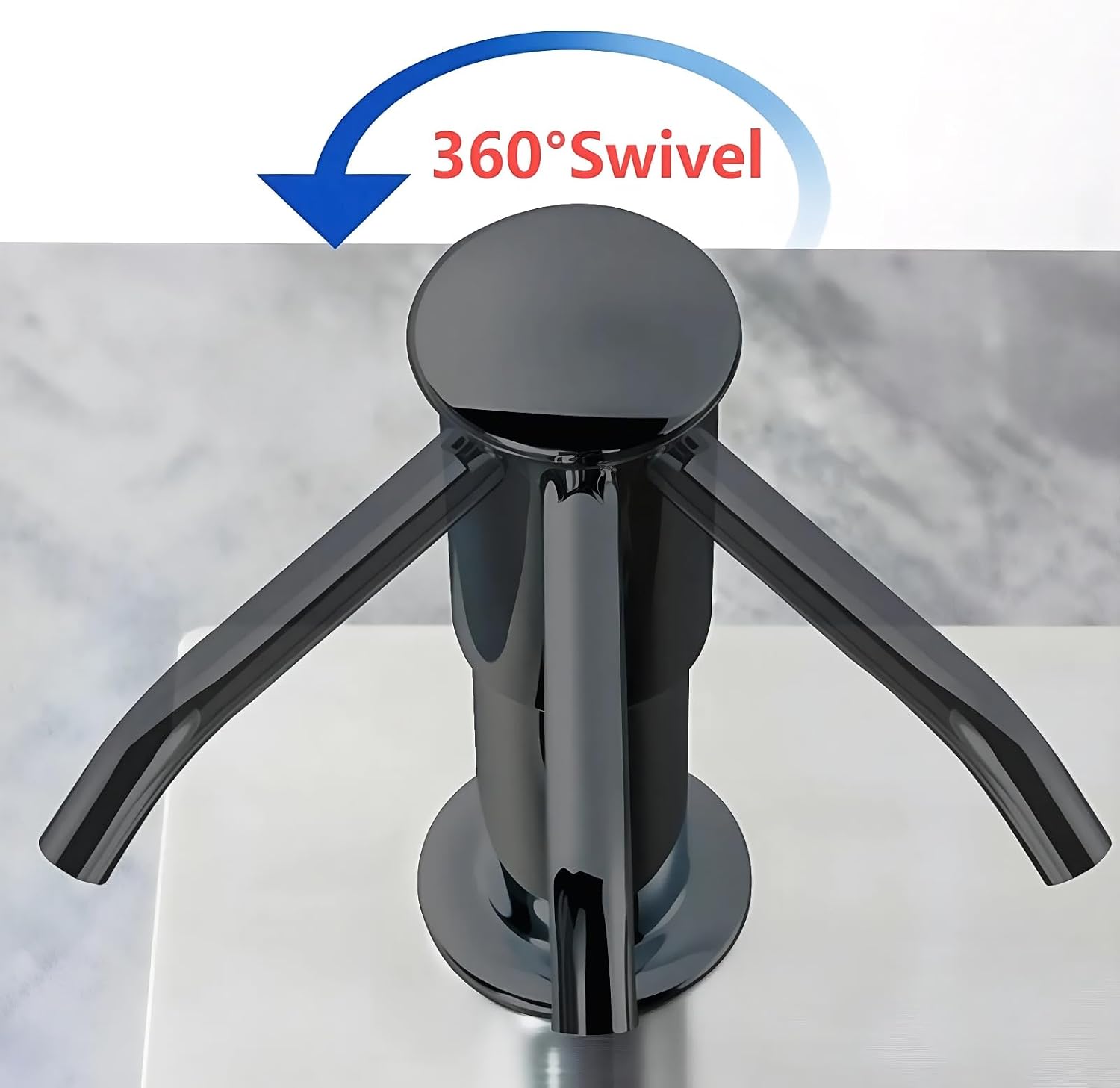 Soap Dispenser for Kitchen Sink,Dish Soap Dispenser,Kitchen Sink Soap Dispenser Pump with 35'' Extension Tube Kit(Black)