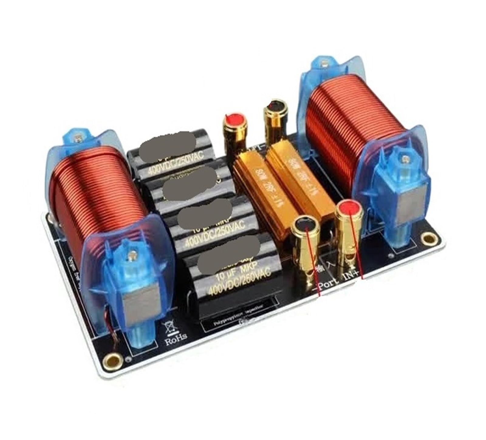 1 PCS 300W / 500W / 800W Bass Speaker 250Hz/300Hz Subwoofer Frequency Divider Stereo DIY Woofer Crossover Filter(1100W)