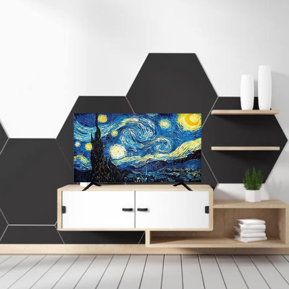 TV Dust Cover TV Display Protector Dust Cover for Flat Screen TVs Waterproof, Weatherproof and Dust-Proof TV Screen Protectors (Starry Sky,58-60inch)