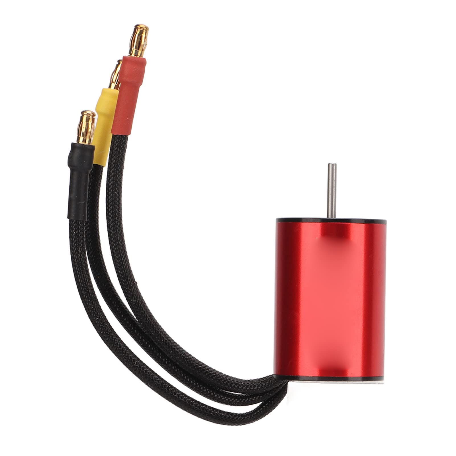 4800kV Motor sin escobillas 25A Combo Combo de alto rendimiento de 2.2 kg de engranaje de metal Servo con tarjeta de programación para 1/16 1/18 RC Aleación de aluminio rojo de