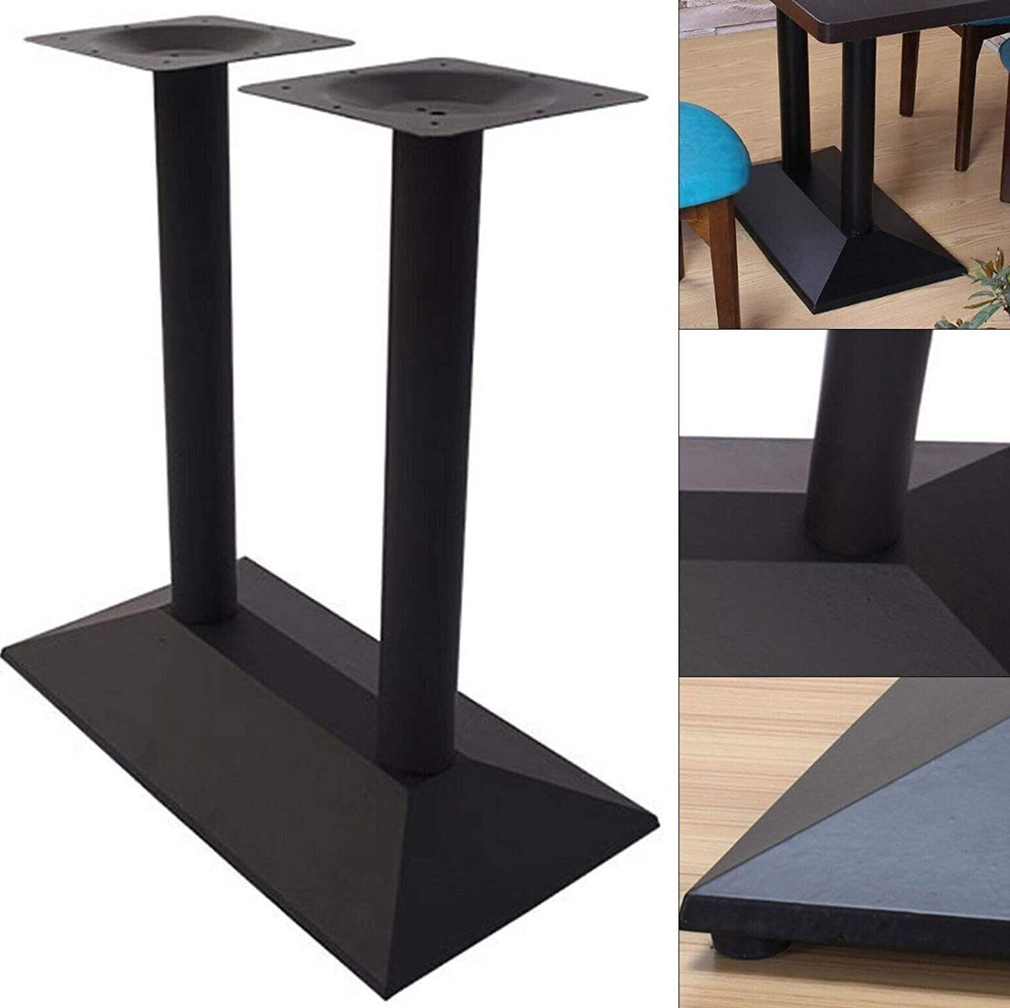 110cm Stehtisch Tischgestell für Beistelltische Kantinen Bistros Mensa | Verschiedene Modelle (Doppel 110cm)