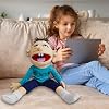 Jeffy Puppet Plush Toy Doll, 55cm Mischievous Funny Puppe for Play House, Funny Puppet's Toy, for Party Role-Playing (Scooter)