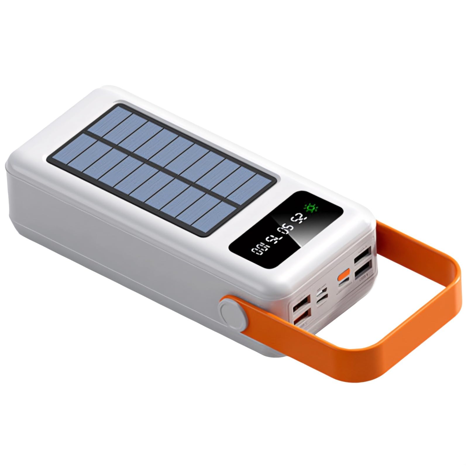 Akumulator solarny 60 000 mAh z wbudowanym kablem, wyświetlaczem LED, wieloma portami USB do szybkiego ładowania na zewnątrz