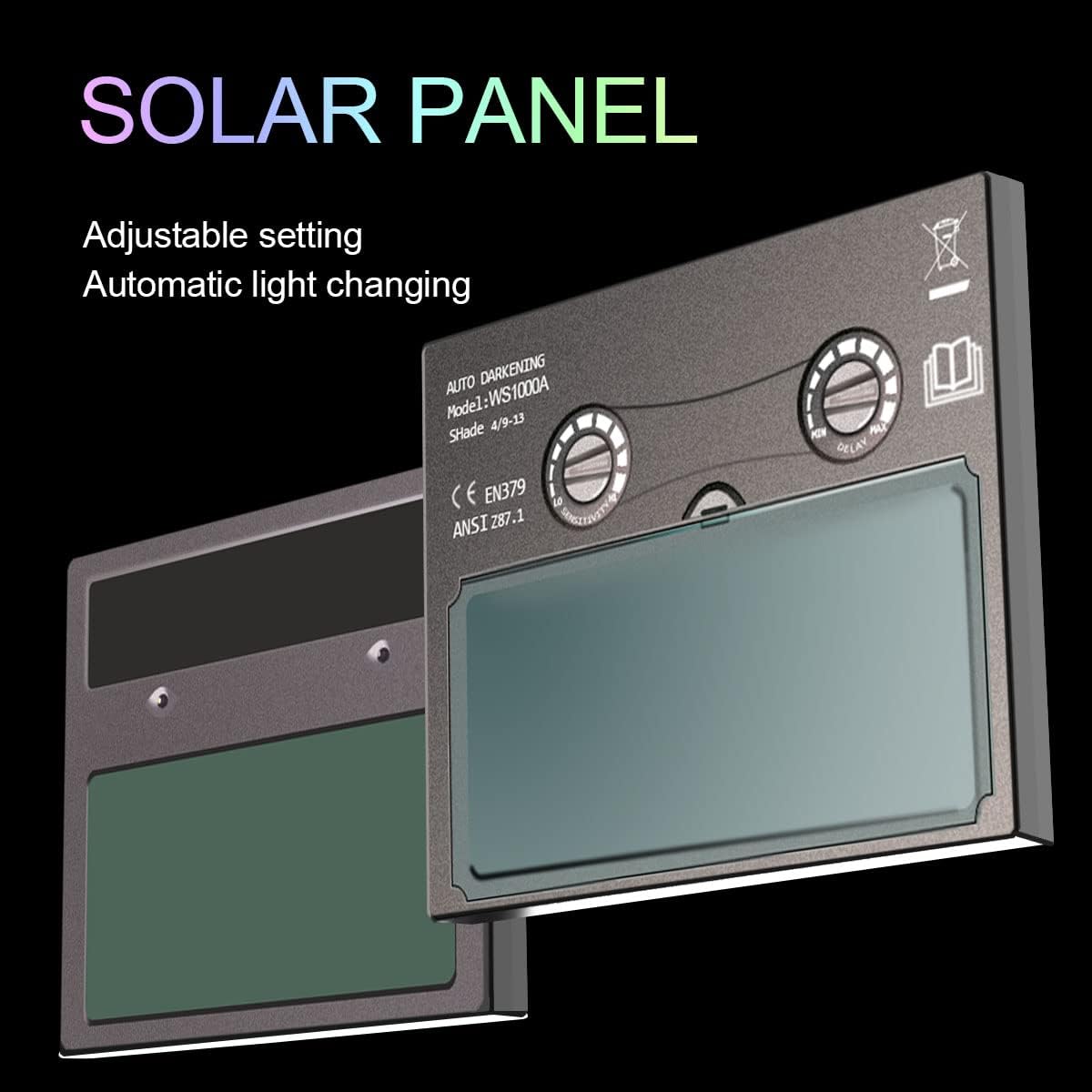 TIANLYLIN Solar-Powered Welding Mask Parts