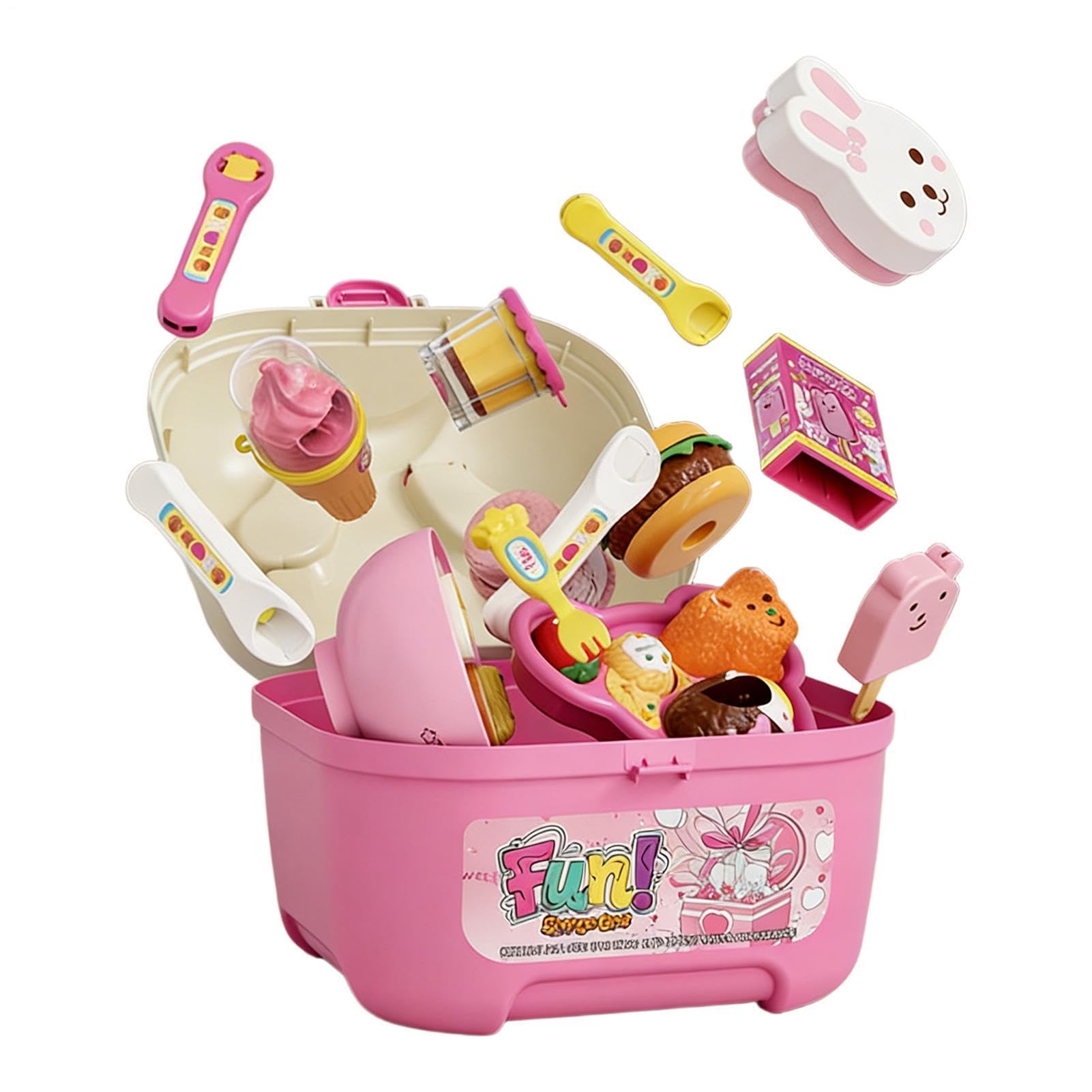 Generico Gioco Cibo per Alimentazione | Set Gioco Educativo Cibo Immaginario | Giocattoli per Festa del Tè della Principessa,Per bambine, cameretta, asilo, scuola materna, centri estivi,