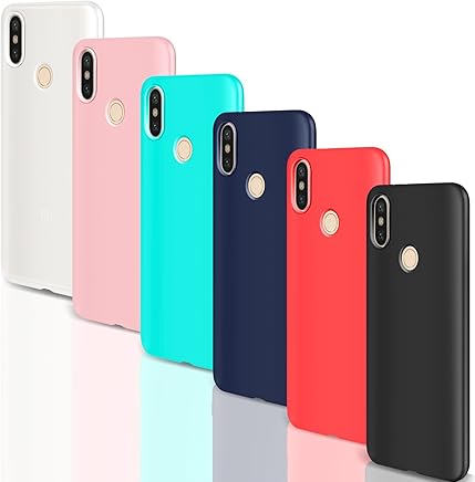 Leathlux [6 Packs] Funda para Xiaomi Redmi S2, 6 Unidades Carcasas juntas Silicona TPU Gel Protector Flexible Colores Case Cover para Xiaomi Redmi S2 5.99