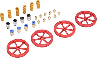 kit de porca de nivelamento da impressora, conexões pneumáticas carga leve durável boa compatibilidade com bicos de latão mk8 para ender 3 3 pro 3 x para cr‑10 cr‑x