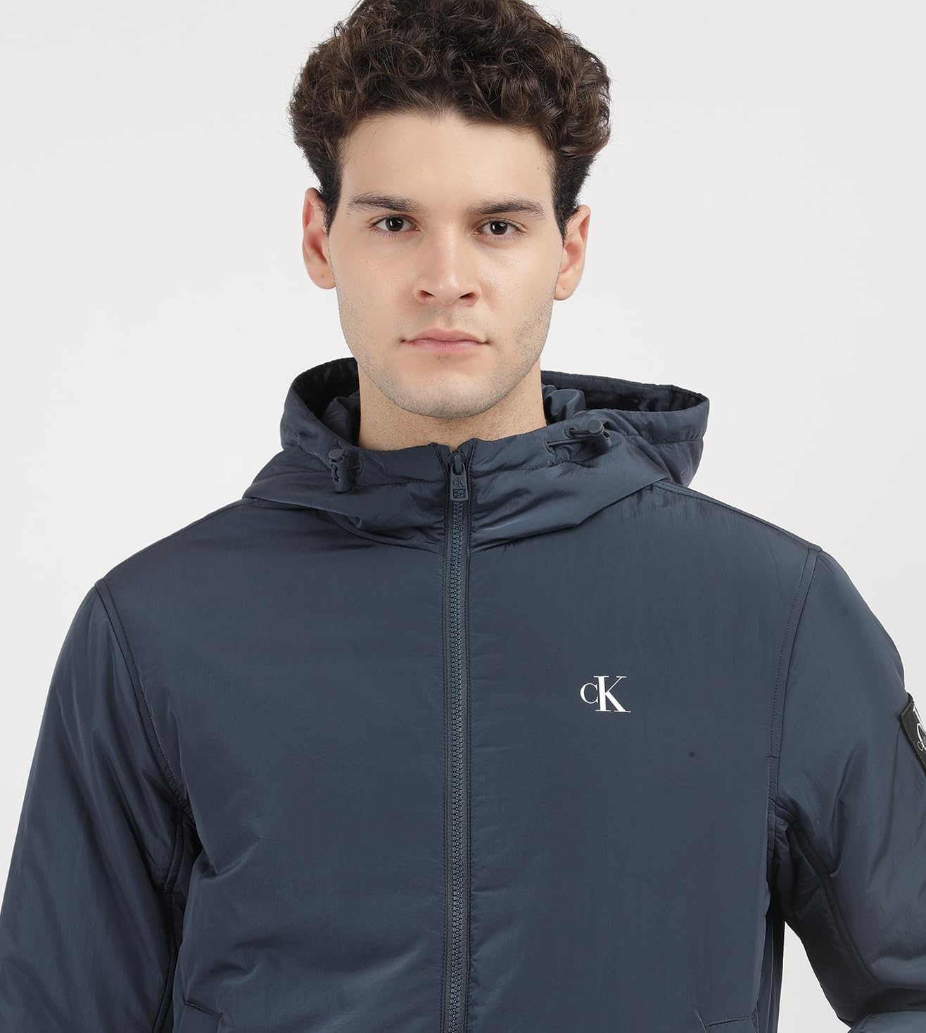 Calvin Klein Inne kurtki Mężczyźni Wyściełana Bluza Z Kapturem Harrington J30j325596