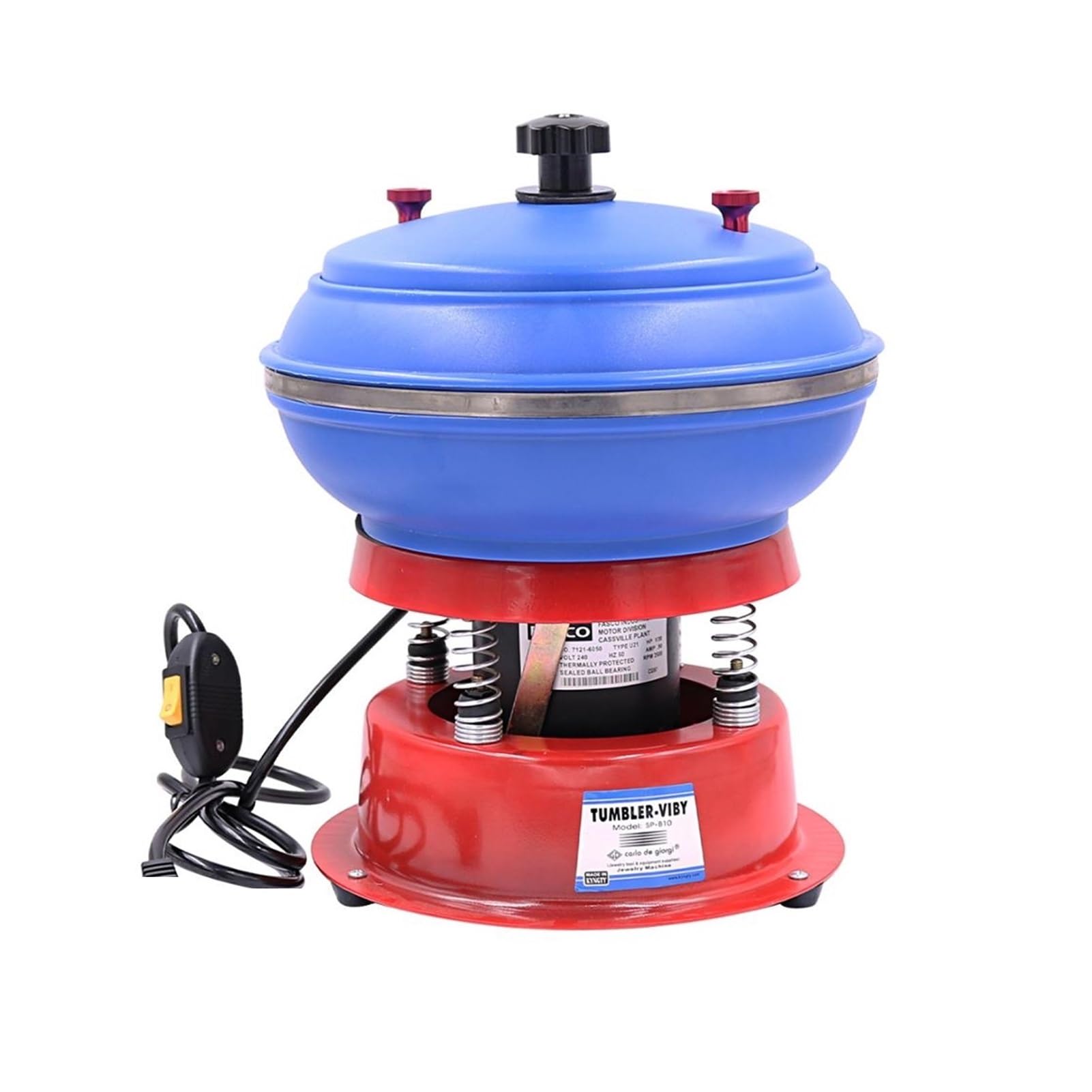 Mjfvn One Color Gemstone Power Polishers Tumbler Vibrating Polishing Machine 3Kg Capacity For Metal Jewelry Vibratory Polisher Grinder Tools