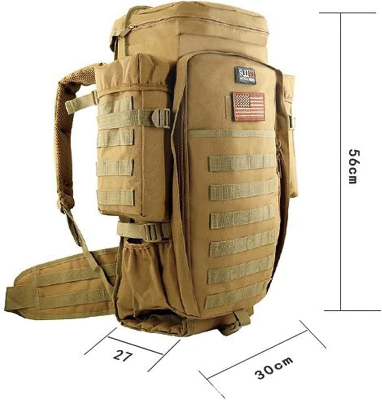 Táctico Mochila De Rifle Largo, Molle Mochila Militar, Mochilas De Asalto Militar, Caza Táctica Pesca Airsoft Gear Gun Rifle Mochila Campo De Tiro Mochila, Airsoft Armas Bolsa, Gran Capacidad F