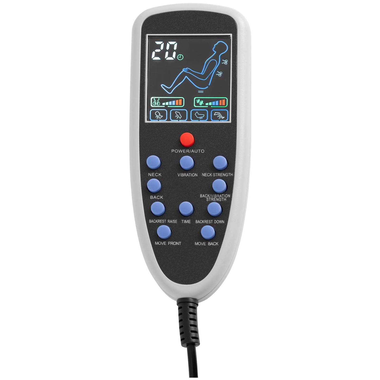 Physa Phy_PSC_01 Fußpflegestuhl elektrisch mit Fußwanne 105 W 150 kg weiß Rückenmassage Kosmetikliege elektrischer Fußpflegestuhl Pedikürestuhl Stuhl für Fußpflege
