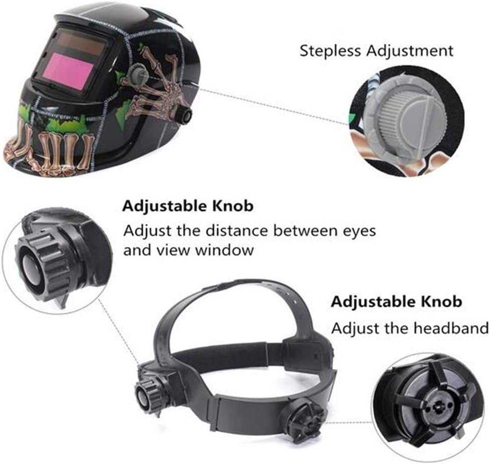 Solar Auto Darkening Solar Welding Helmet Arc Tig Mig Mask Weld Welder Lens Grinding Mask with Adjustable Shade Range (Dollar pattern)