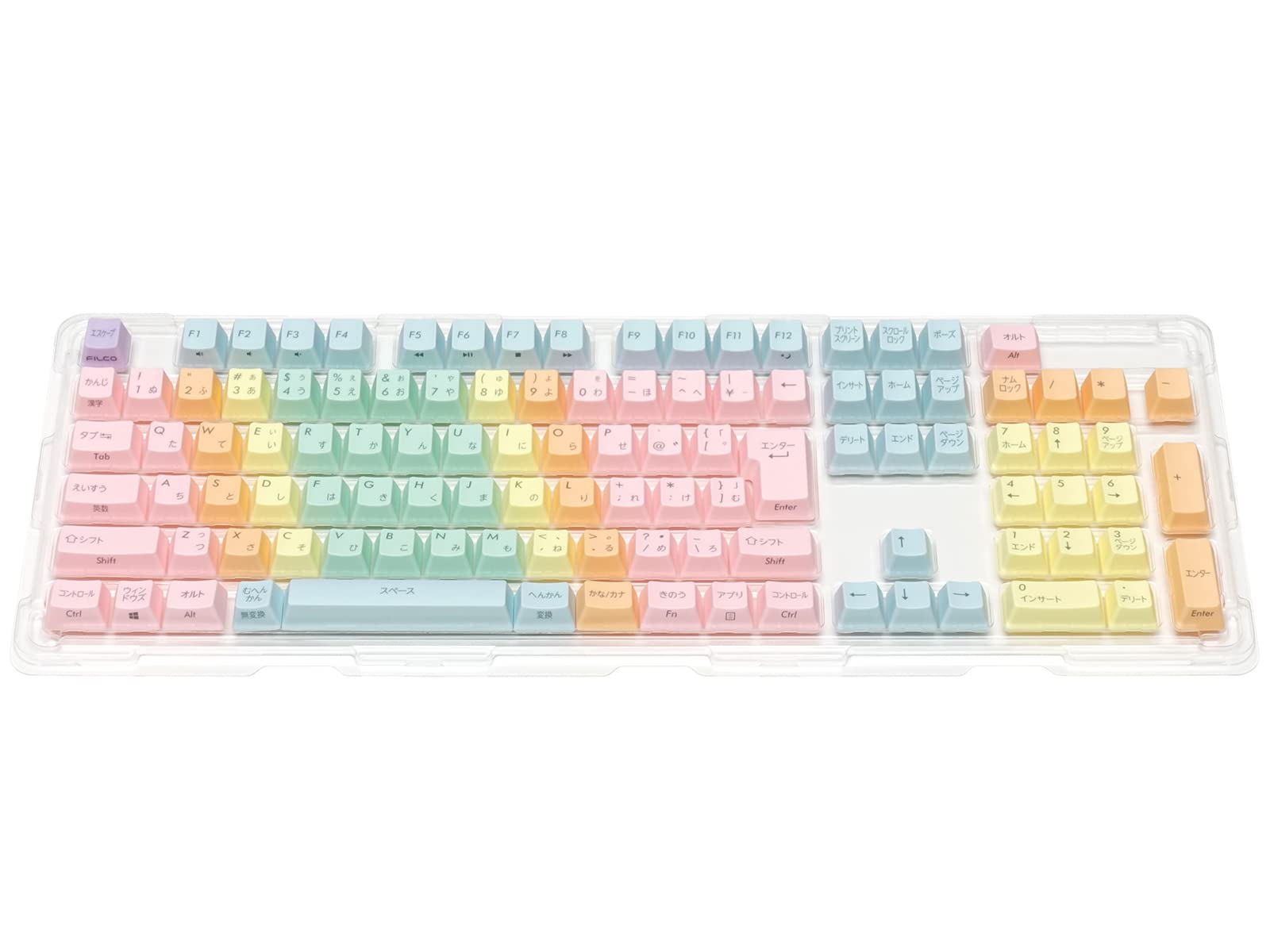 Amazon.co.jp: FILCO マカロン キーキャップセット 108 for KIDS かな