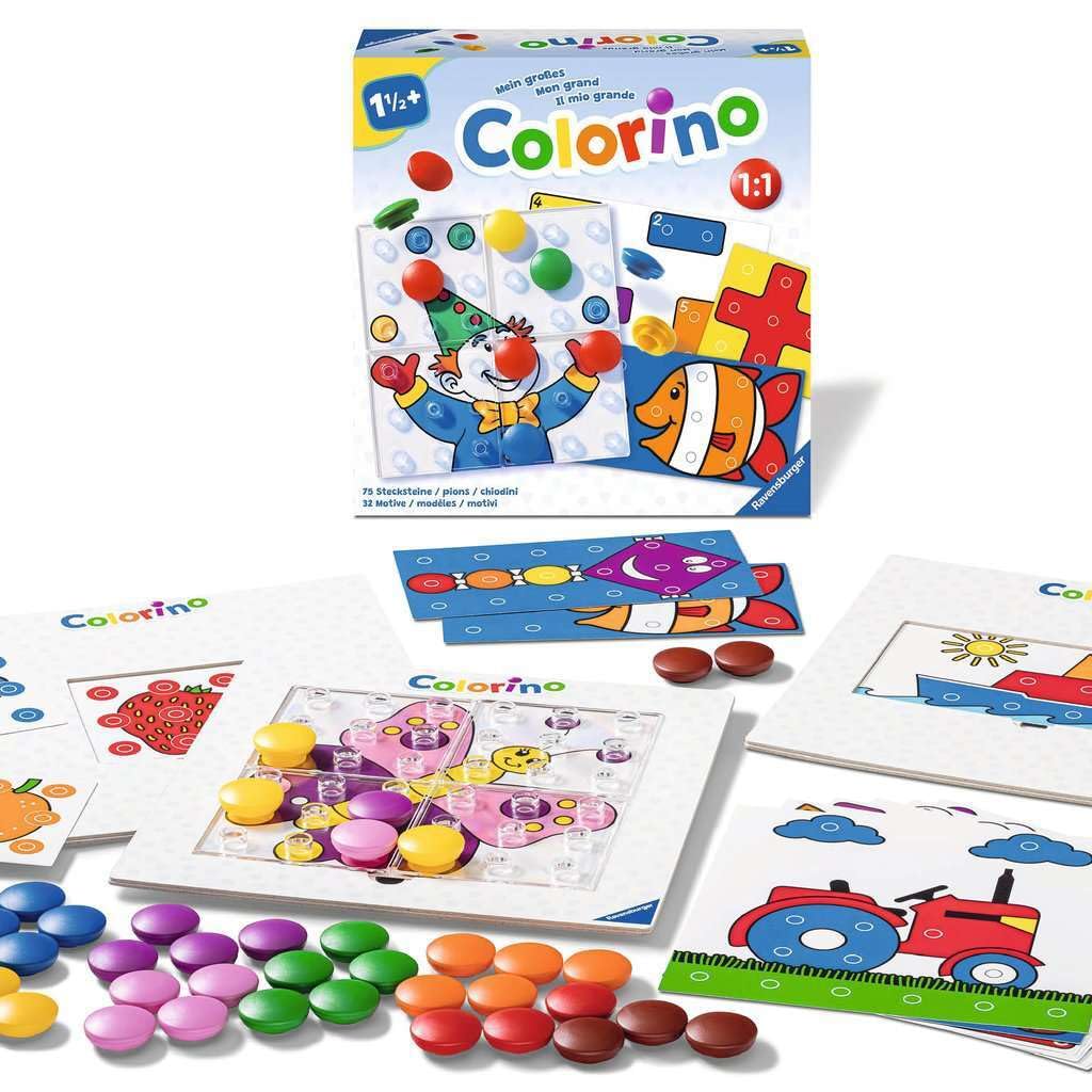 Ravensburger 20959 Il mio grande Colorino, gioco educativo in crescita, così impara i colori un gioco da ragazzi, il classico dei giochi per bambini dai 1,5 anni in su