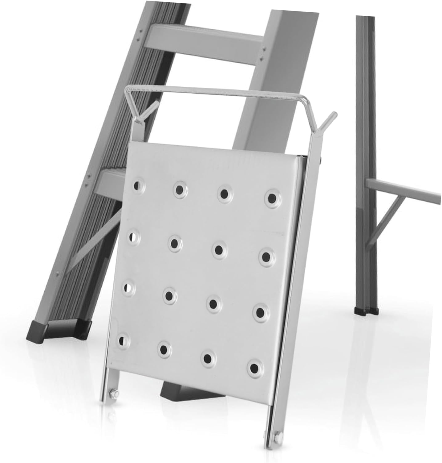 Durable Folding Ladder Platform Tray Heavy Duty Work Platform for Tools Compact for Easy Storage Accessory for Various Work Scenarios Efficient Tool Organization