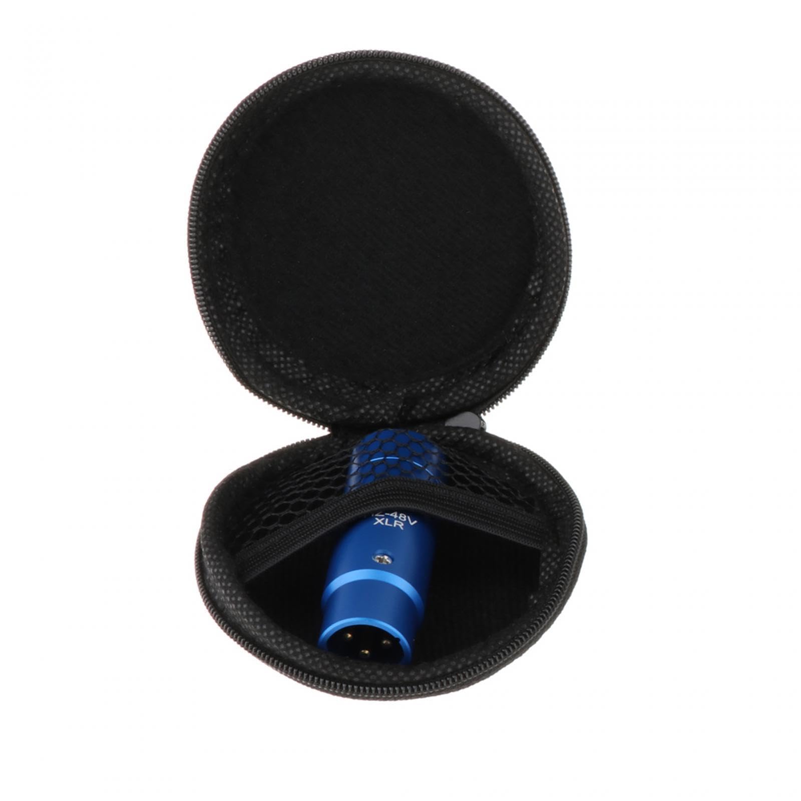 5 Set Phantomspeisung Adapter Stereo für Kondensator Mic Plug and Play XLR Mic Adapter blau Länge 63mm