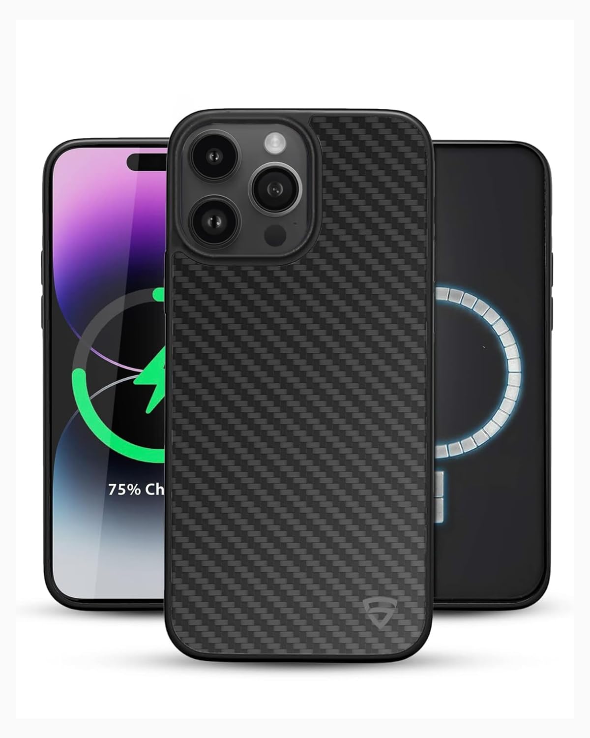 Sponsored Ad - Phone Case | Magnetic Case | Supports Mag-Safe Wireless Charging | Elements Armor Magfix Case/Cover Compatible with iPhone 15 Pro (6.1-Inch) 2023 - Carbon Fiber Rg10553, Grey