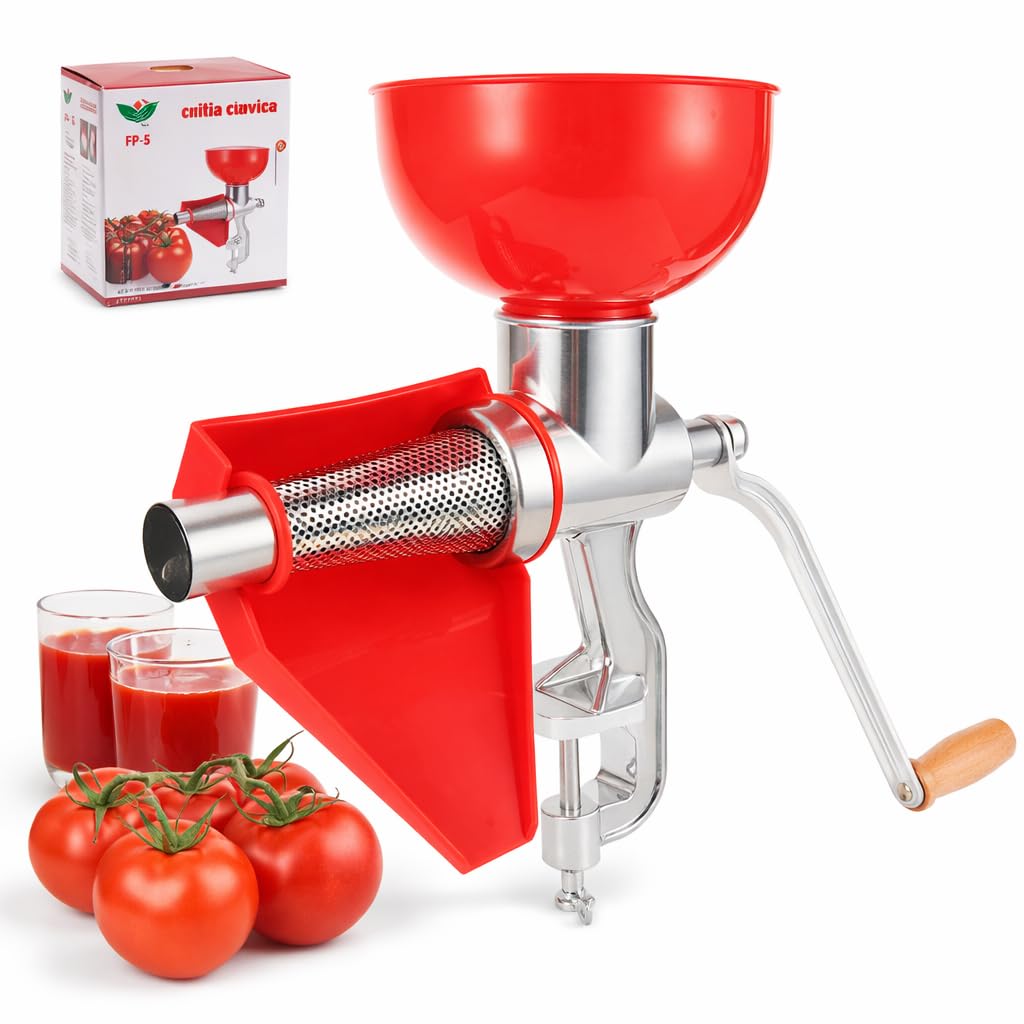 Exprimidor Manual para Tomates Limones Naranjas Colador de Frutas y Verduras de Aleación de Aluminio