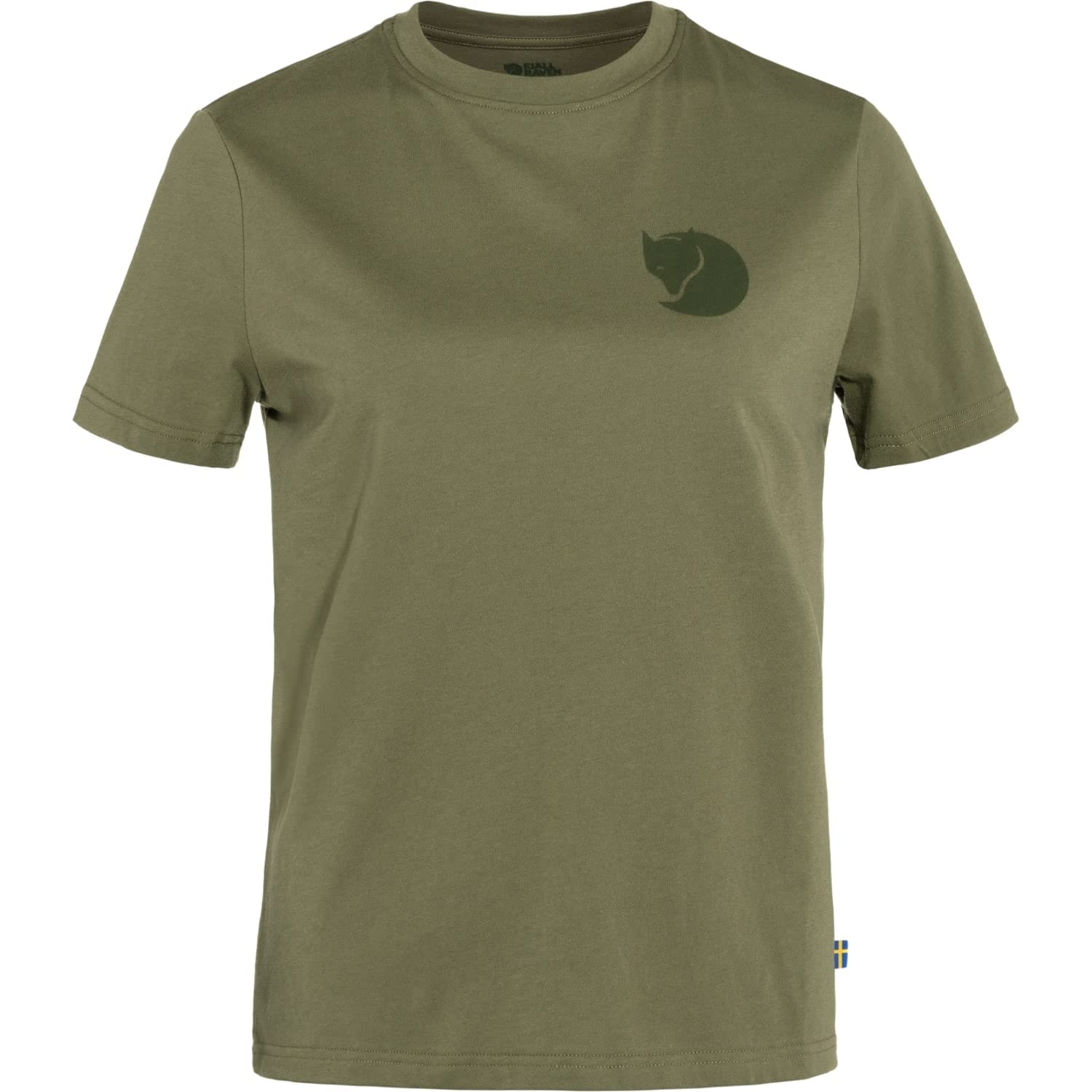 FjallravenF87153620XL Fox Boxy Logo Tee W Green XL