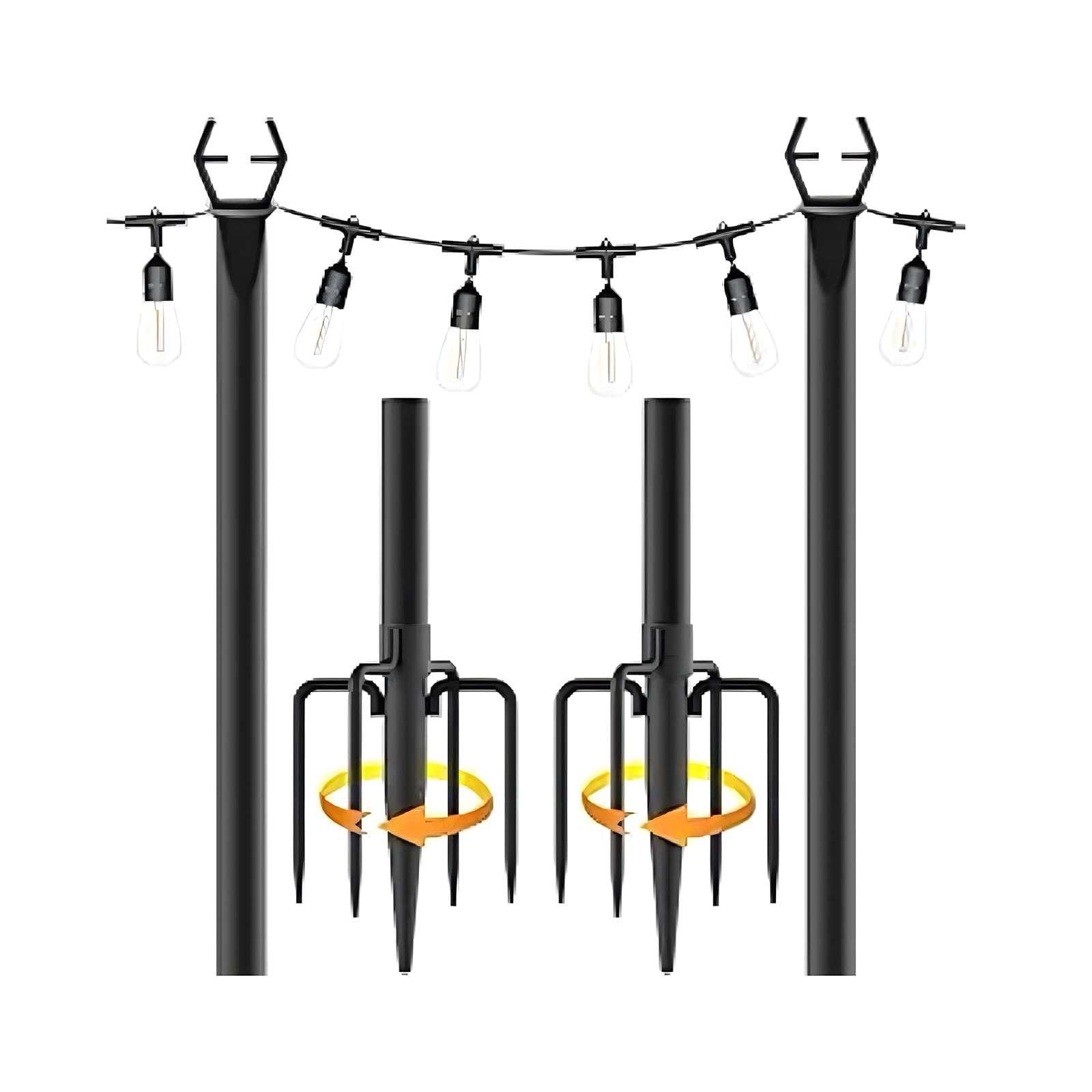 Sturdy Iron Ground Pegs for Secure Shelter Anchoring During Hiking Trips and Garden Projects Weatherproof Tent Stakes