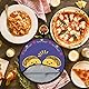 CREATCABIN Tortilla Wärmer Tacos Tortilla Halter Wärmer Tragbar Polyestergewebe Blau Doppeldruck Frischer Mais Isolierte Stoffbeutel Für Mais Tacos Pizza Pfannkuchen Brot Mittagessen Hält Die Wärme