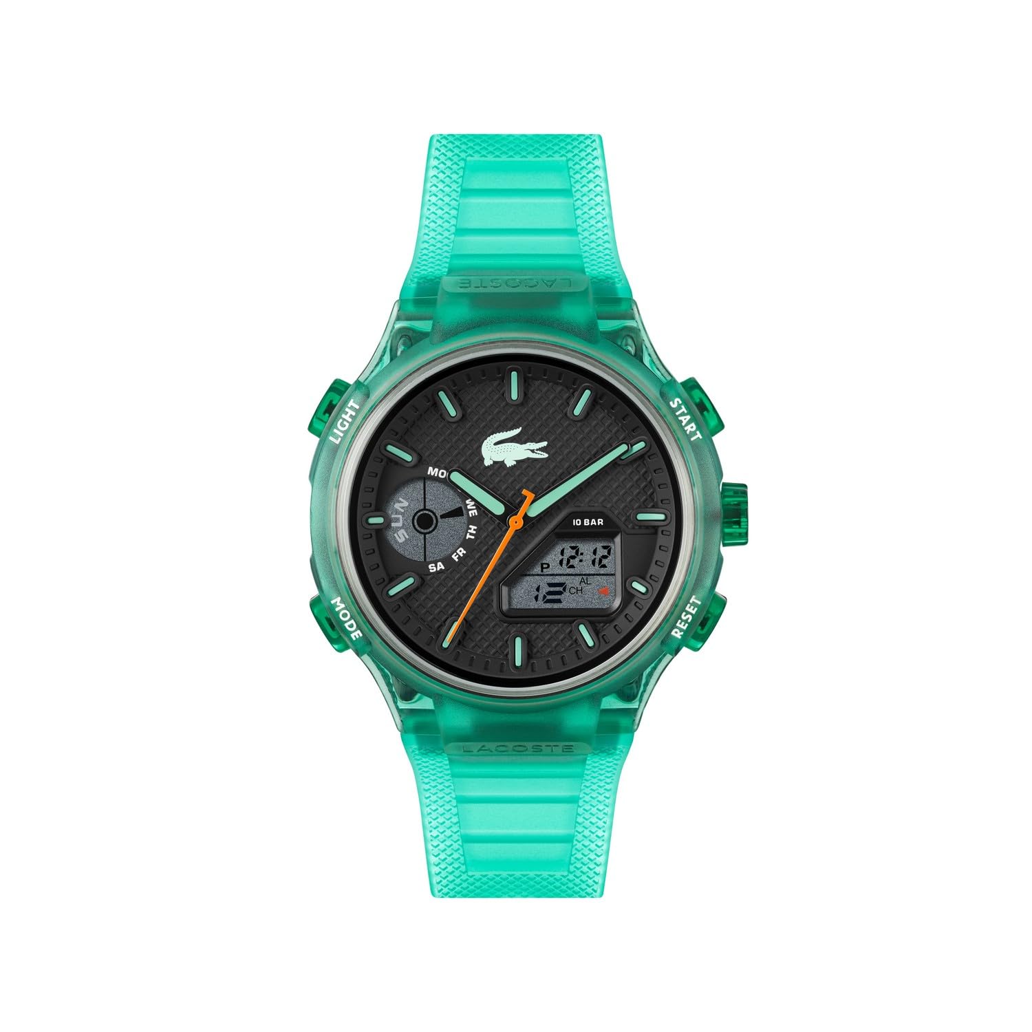 Lacoste LC33 Quartz Multifunction Analog-Digital Watch, front view