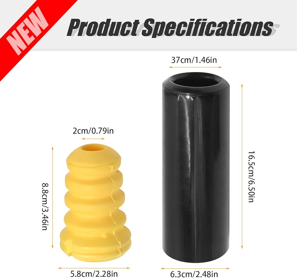 Hoypeyfiy 2 Pack 33536767335 Buffer Rubber Parts Rear Bumper Shock