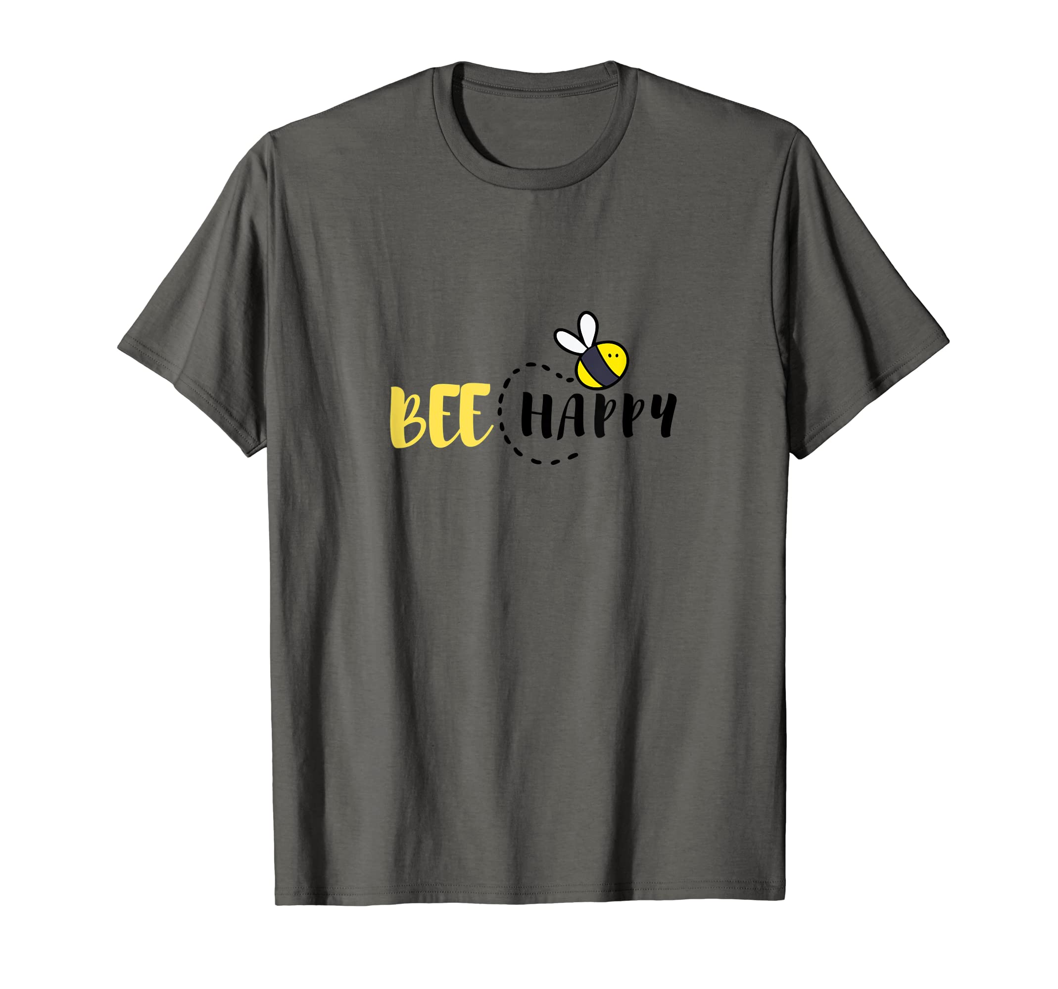 Bee Happy (be happy), yellow buzzing bee designT-Shirt