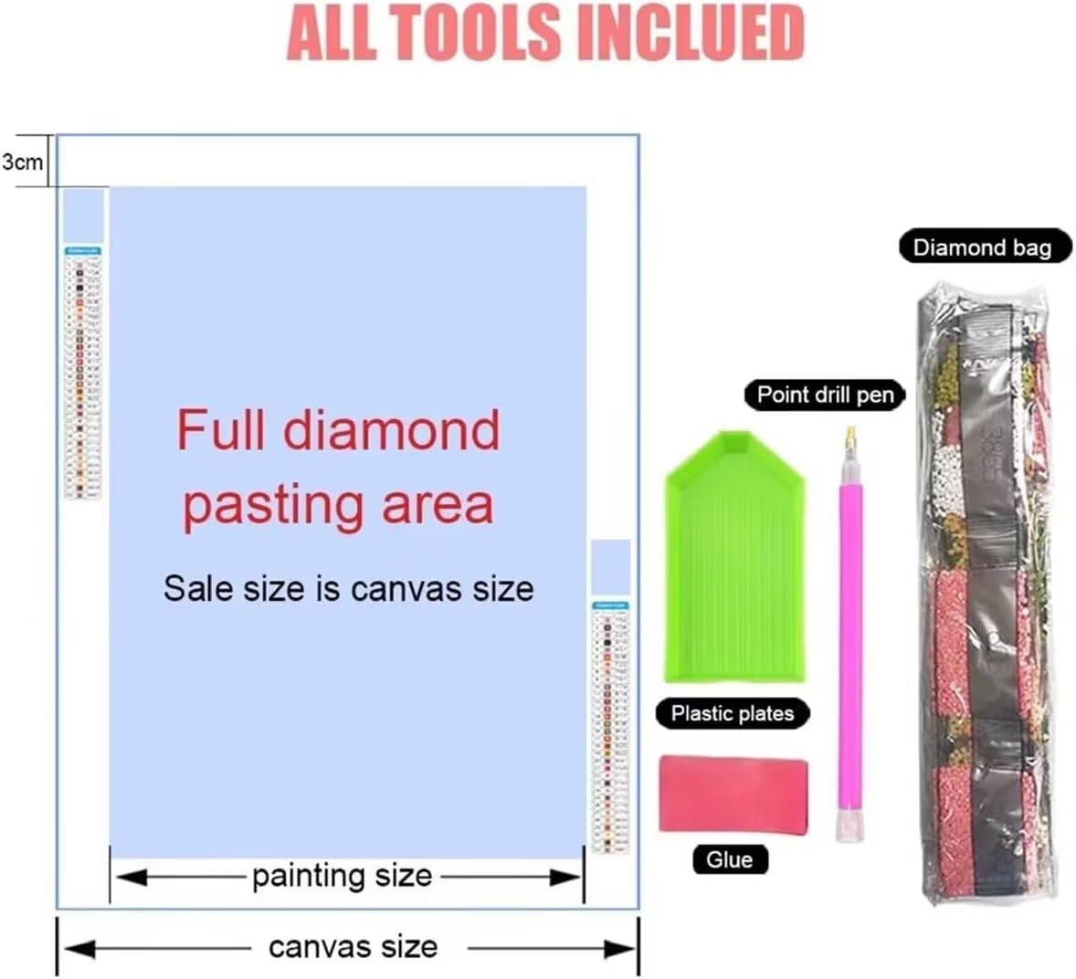 Mefooge Diamond Painting Fleur Peinture Diamant Point de Croix Kit Diamond Painting Papillon Kit Complet Cristal Strass Artisanat Peinture Numéro Personnalisé Pour Murale Décor 70x140cm L526