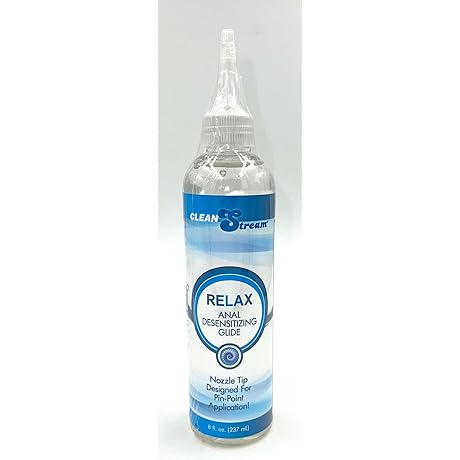 Relax Desensitizing Anal Lube with Dispensing Tip, 8 Ounce