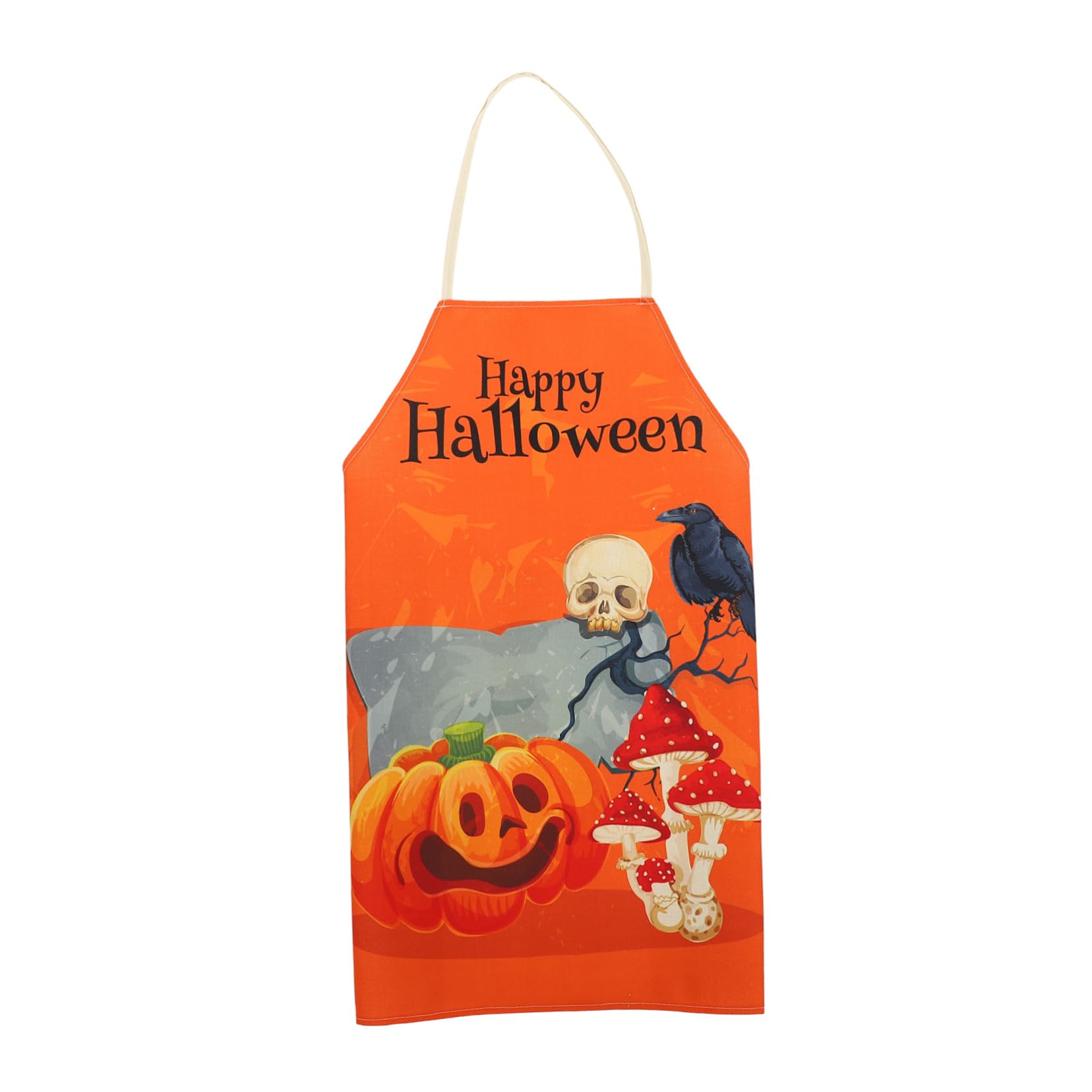 Alipis 4Pcs Halloween Delantal Chef Delantales De Cocina Delantal Para Asar Naranja Decoración Halloween Patrón Delantal Barbacoa Delantal Decoración De Halloween Delantal Para Hombres