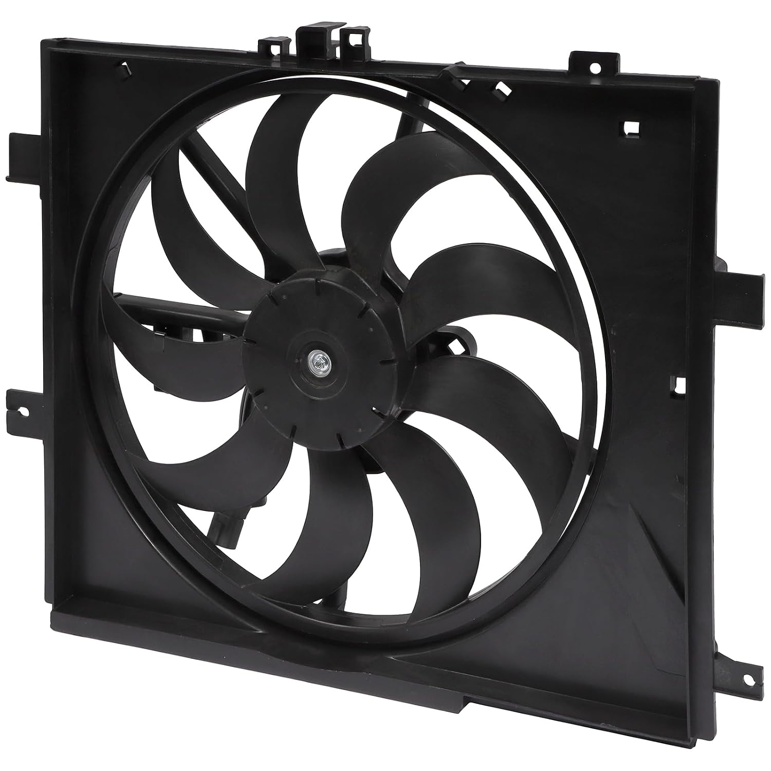 ALEGE Radiator Fan Assembly Fit for 2013-2018 for Nissan Versa 2014-2017 for Nissan Versa Note, Replace OE:214811HS3A