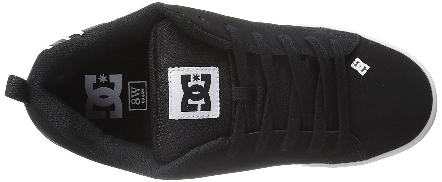 DC Womens Dc Women's Court Graffik Casual Skate Shoe: 10.5 White/M Silver