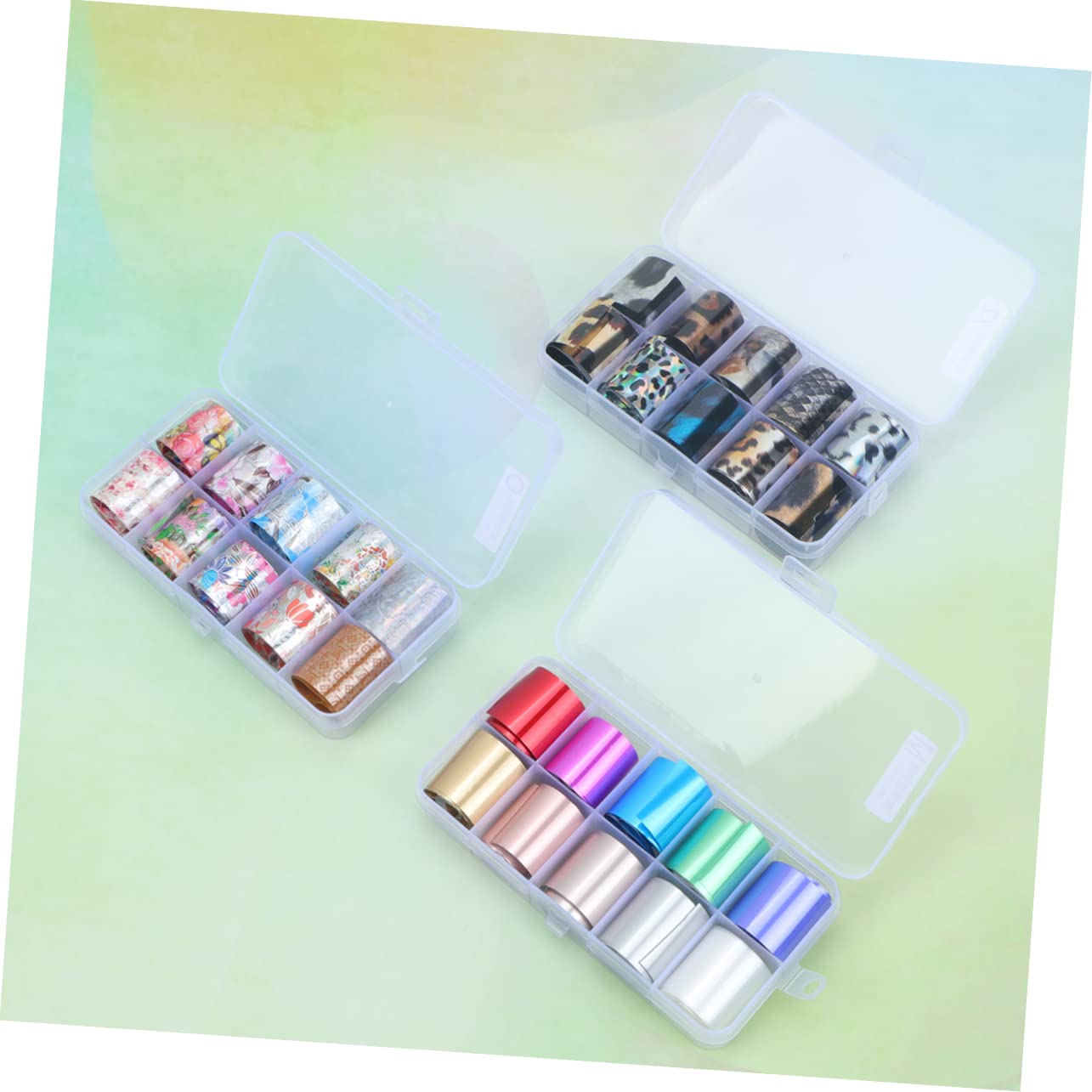 2 Series Stickers De Transferencia De Uñas Adhesivos Para Decoración De Uñas Para Mujeres Set 50 * 2