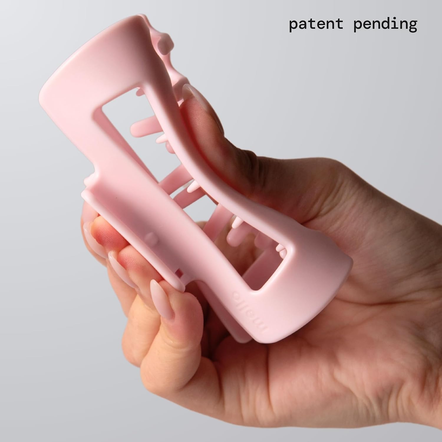 The Original Mello Hair Claw Clip Squishy Claw Clip Made in Korea Patent Pending 30021976 (Purple, Pink, Green, 3 Pack Medium)