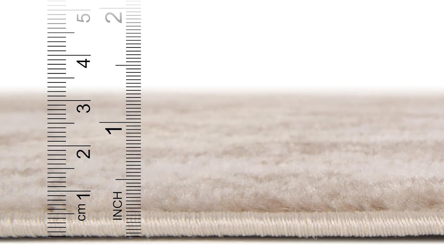 Rugs.com Monte Carlo Collection Rug – 8' x 10' Oval Beige Medium Rug Perfect for Living Rooms, Large Dining Rooms, Open Floorplans