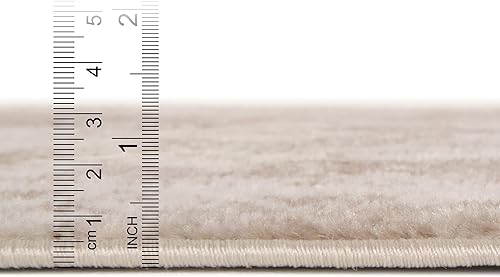 Miniatura 2 de Rugs.com Alfombra de la colección Monte Carlo, alfombra mediana beige de 5 x 8 pies, perfecta para salas de estar, comedores grandes y planos