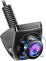 Vista 1 de B-Qtech Cámara de visión trasera de respaldo para vehículo AHD 1080P, lente ojo de pez ajustable de gran angular de 175° CVBS AHD conmutable, cámara