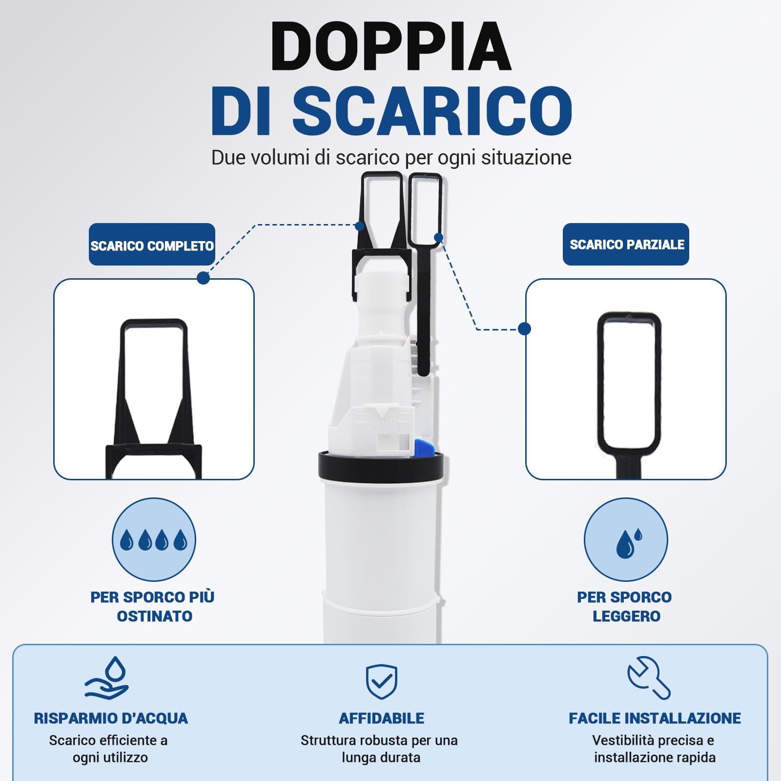 Empyreal, Valvola Scarico WC Sostitutiva per TECE Cassetta Standard 9820223