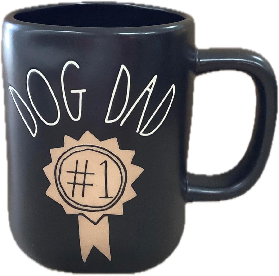 Rae Dunn Father's Day Coffee Tea Ceramic Mug, World's Best Dad (Trophy)