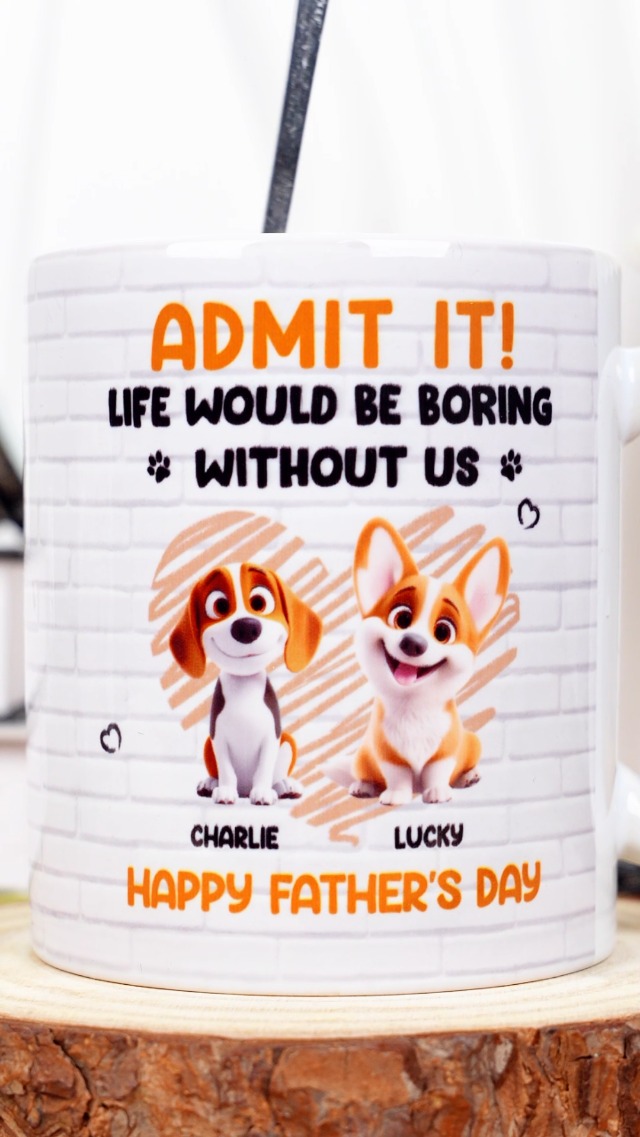 Taza personalizada para papás perro color Admit It 15oz miniatura 7