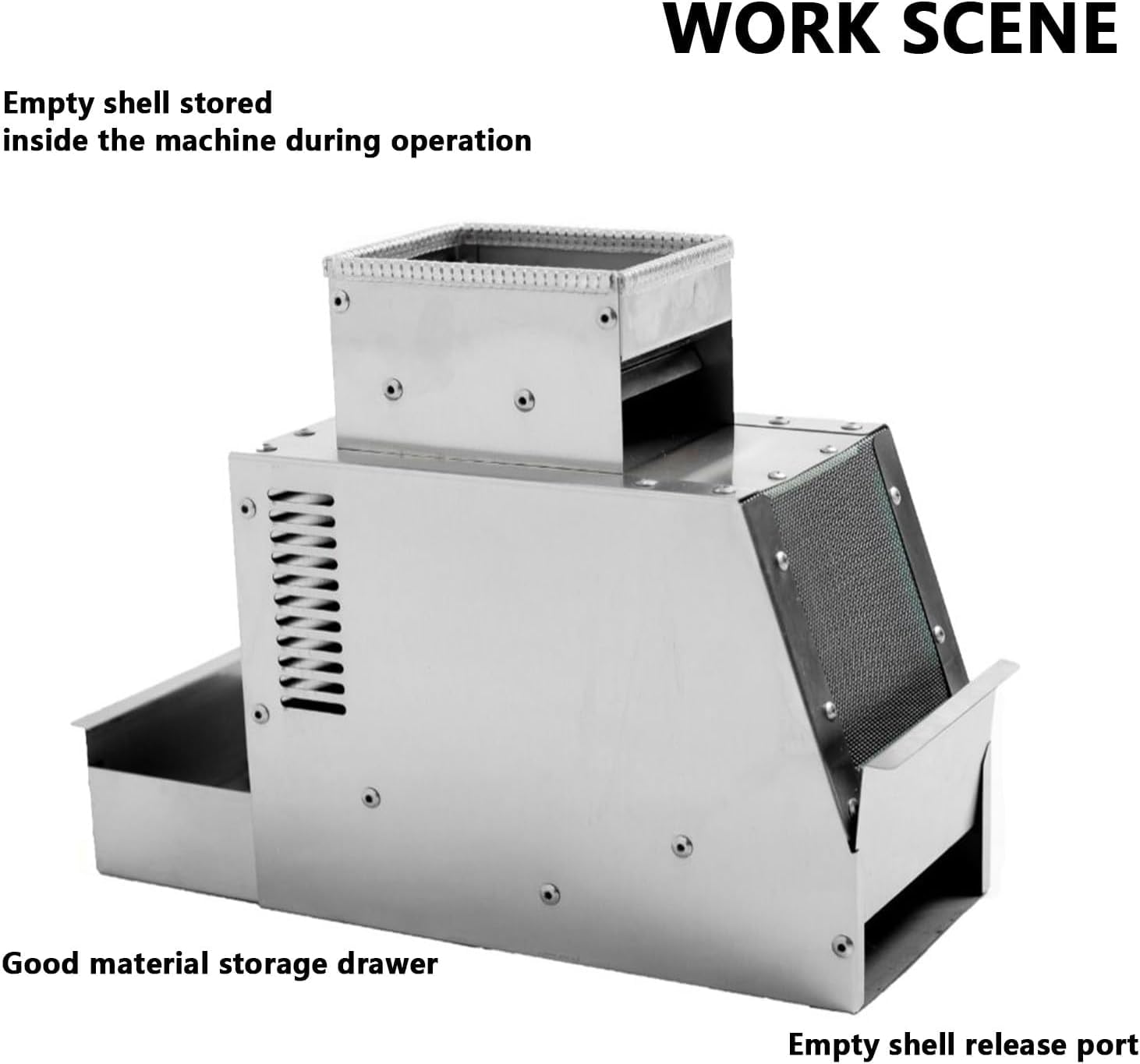 Vogelfutter-schalenspalter, Getreidesiebmaschine Mit Geschwindigkeitsregler Und Verstellbarer Prallplatte, Vibrationsausblendung, Geeignet Für Körner Mit Einem Durchmesser Von Weniger Als 1 cm