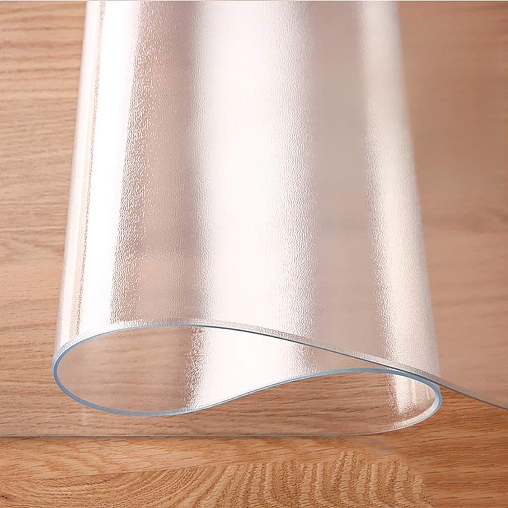 Nappe ronde en verre souple PVC mat 1,5mm de 70cm pour table basse et salle à manger