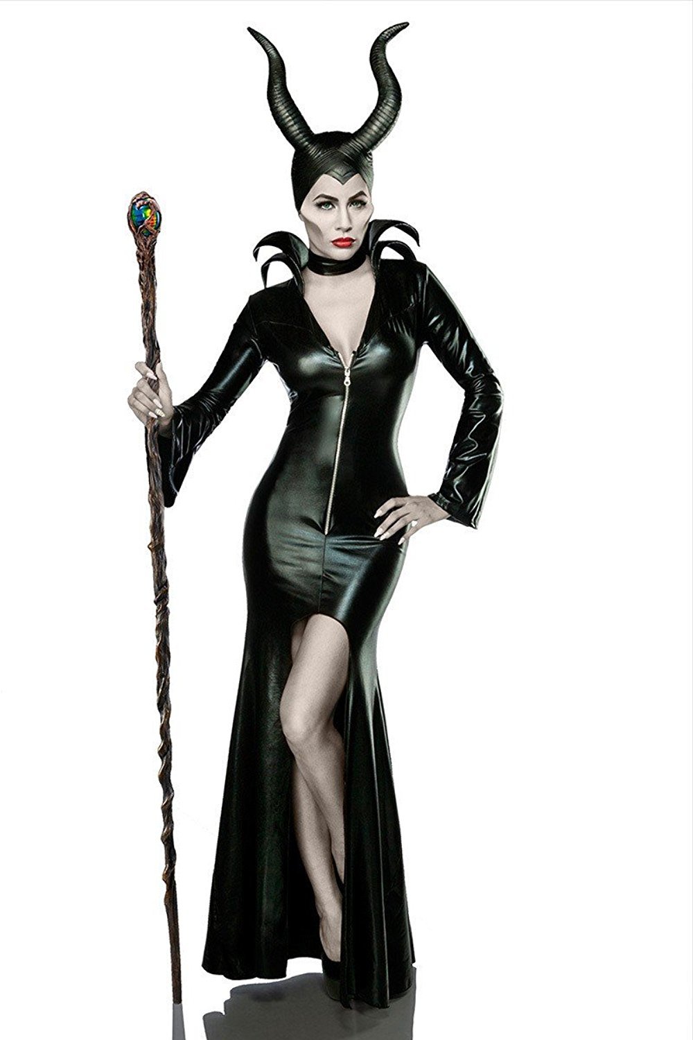 Mask Paradise 80014-002-026 Mistress Of Evil Costume, Black, L