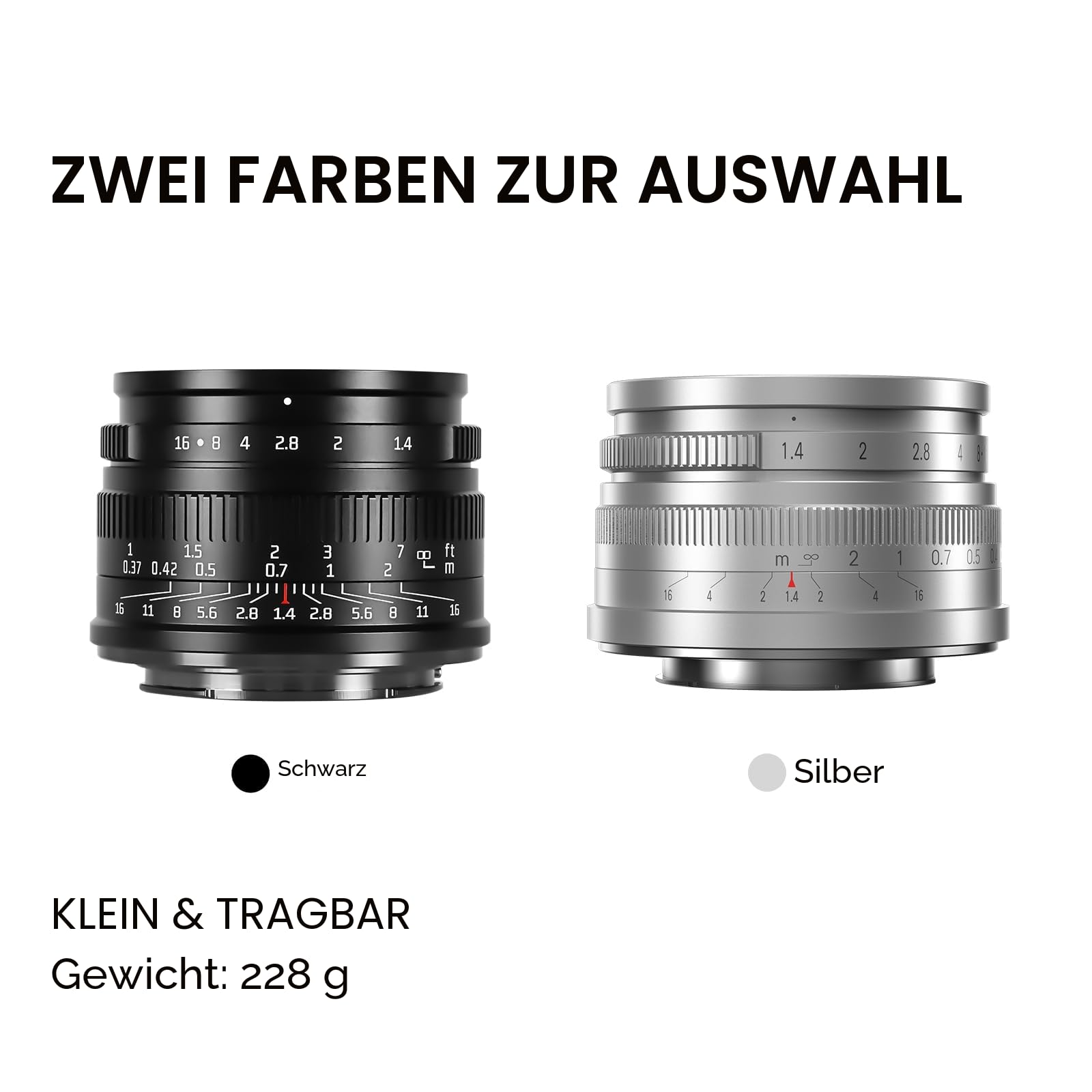 7artisans F1.4 Mark II APS-C Fixed Focus Objektiv mit 35 mm großer Blende für Sony E Mount spiegellose Kameras A6500 A6300 A6100 A6000 A5100 A5000 A9 NEX3N NEX5 NEX5T NEX5R NEX67