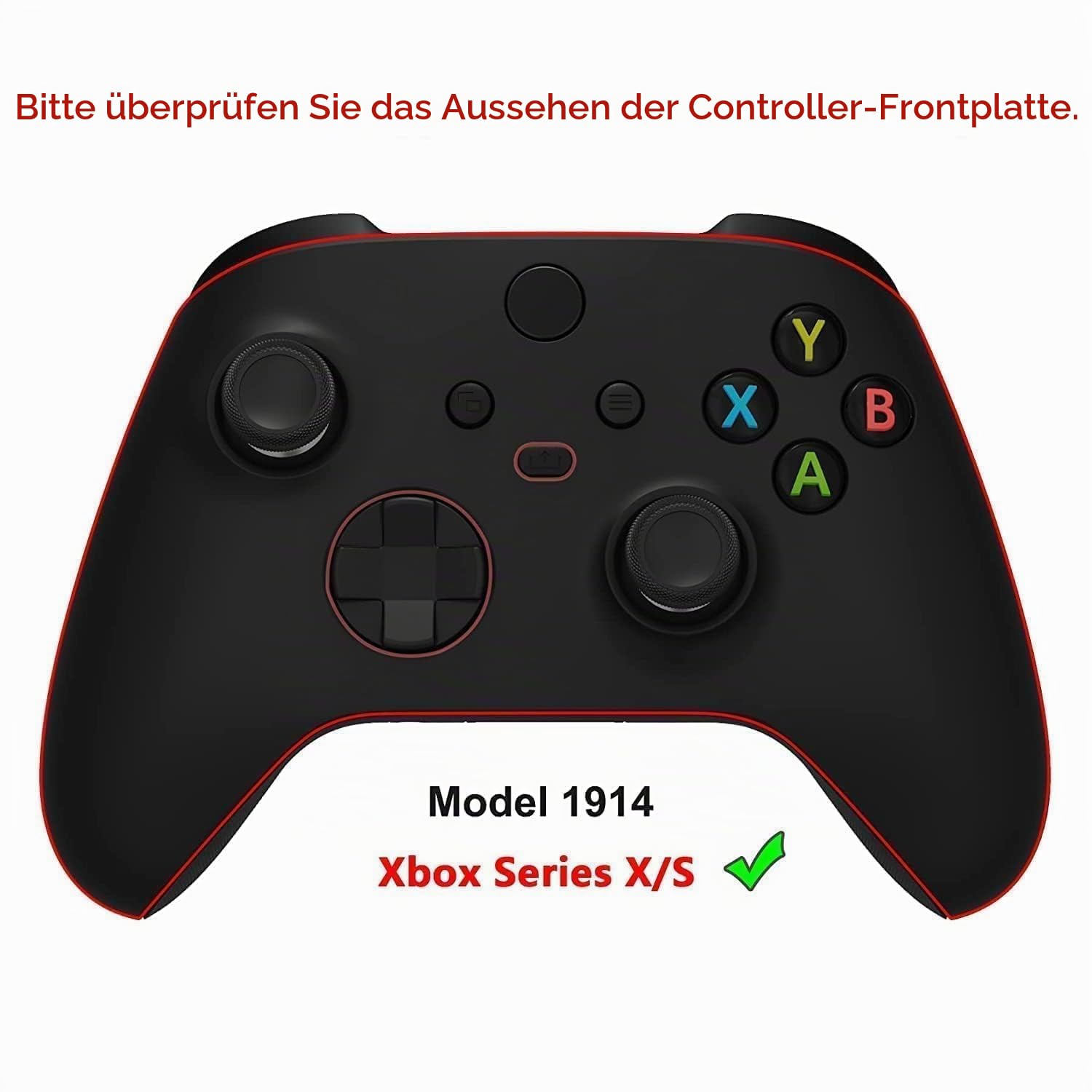 eXtremeRate Front Gehäuse Case für Xbox Series X/S Controller Model 1914, DIY-Ersatz Hülle Faceplate Skin Shell Cover Zubehör für Xbox Core Controller(Winter Pflaumeblüte)-KEIN Controller