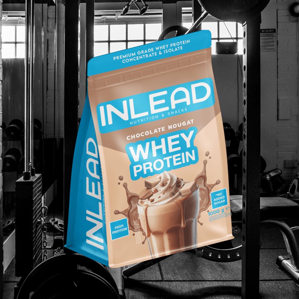 Inlead Whey Protein (1000g) Chocolate Nougat - Białka - Mieszanka białek serwatkowych