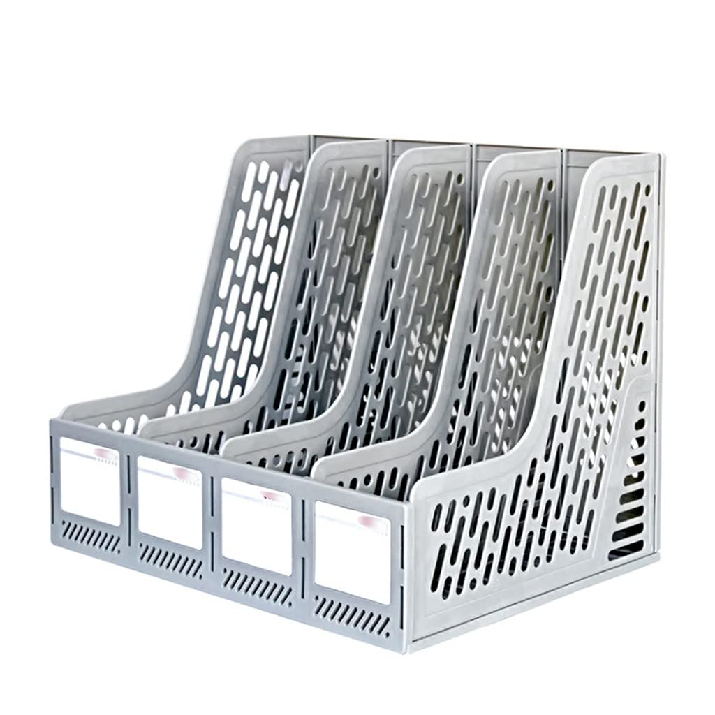 Classeur de bureau de grande capacité – Étagère de rangement multi-cellules à 4 colonnes pour étudiants et bureau – Solution efficace de tri et de niisation des fichiers